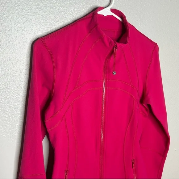 Lululemon Define Jacket Rare Pink Calypso Size 8 - Picture 2 of 9